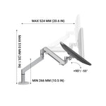 Adjustable 2 Section Desktop Stand Mount for 17" to 32" TVs